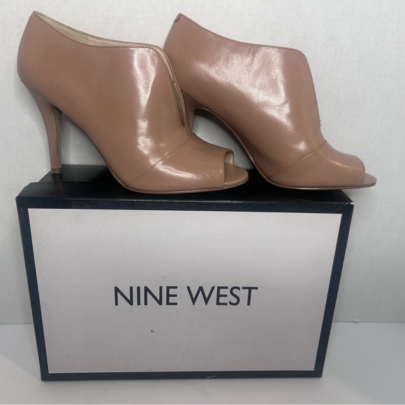 Nine West Sexy Nude peep toe bootie - Picture 1 of 11